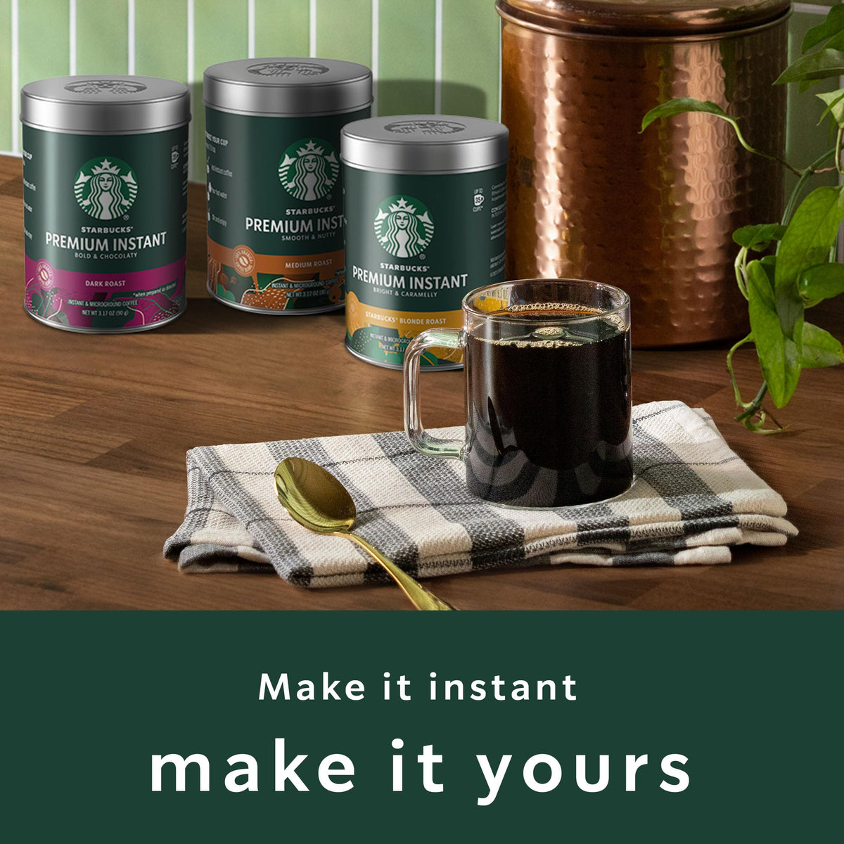 Medium Roast Instant Coffee 3 Tins 3.17 oz Q100311