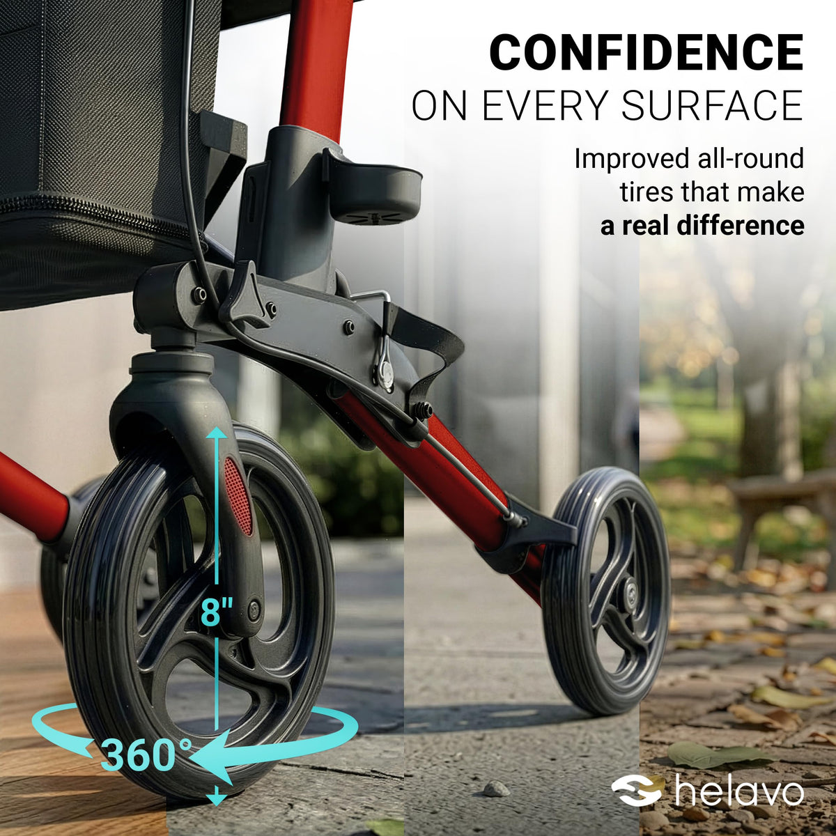 Foldable Lightweight Rollator Walker with Seat N7192