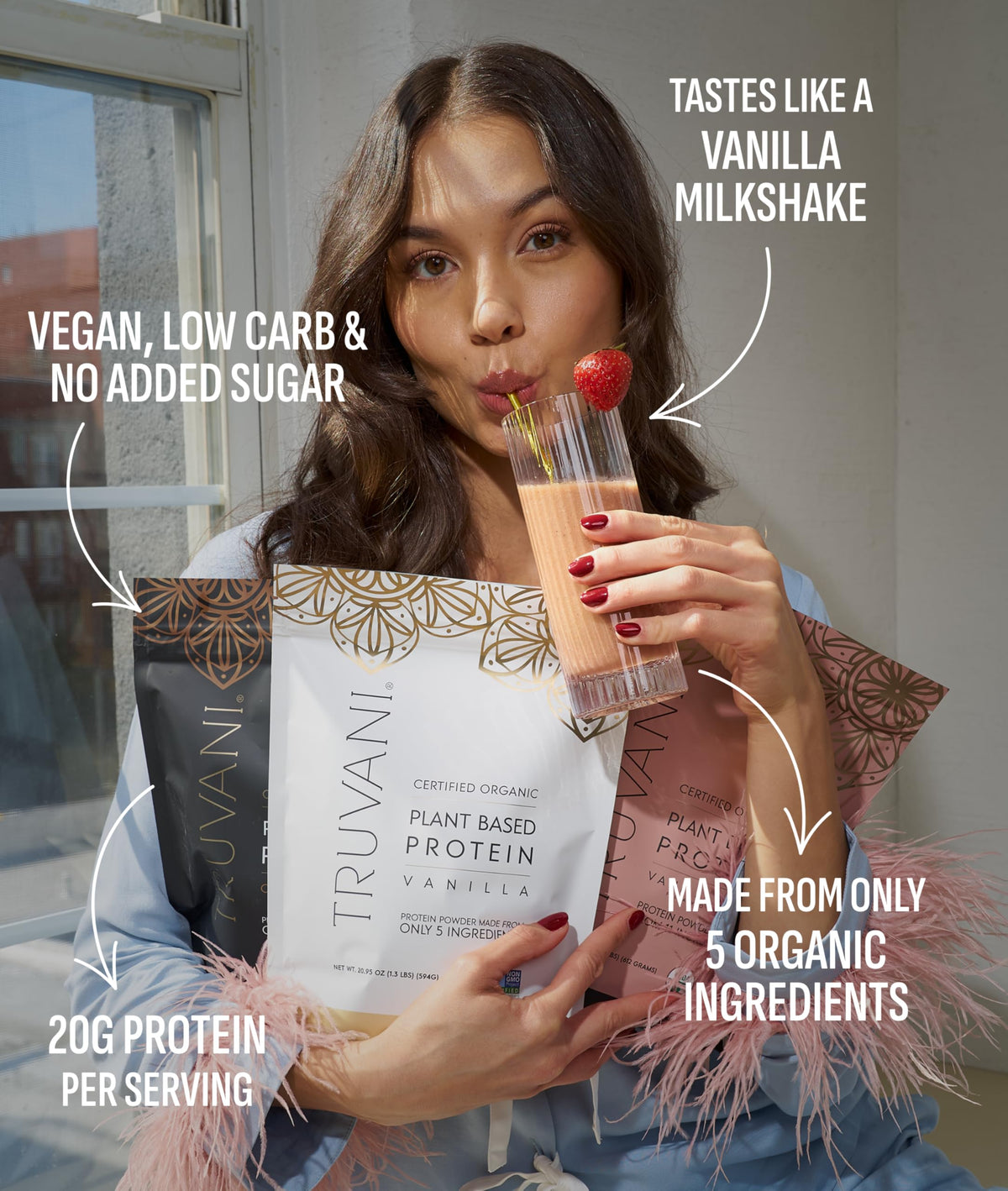 Organic Plant Based Protein Powder Vanilla 10 Servings I6897