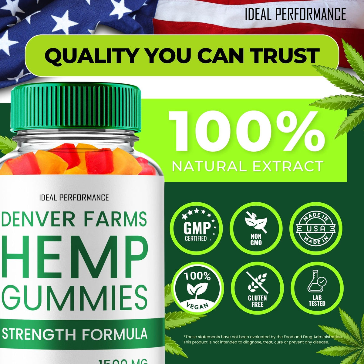 Hemp Gummies Maximum Strength All Natural 5 Pack Q5199