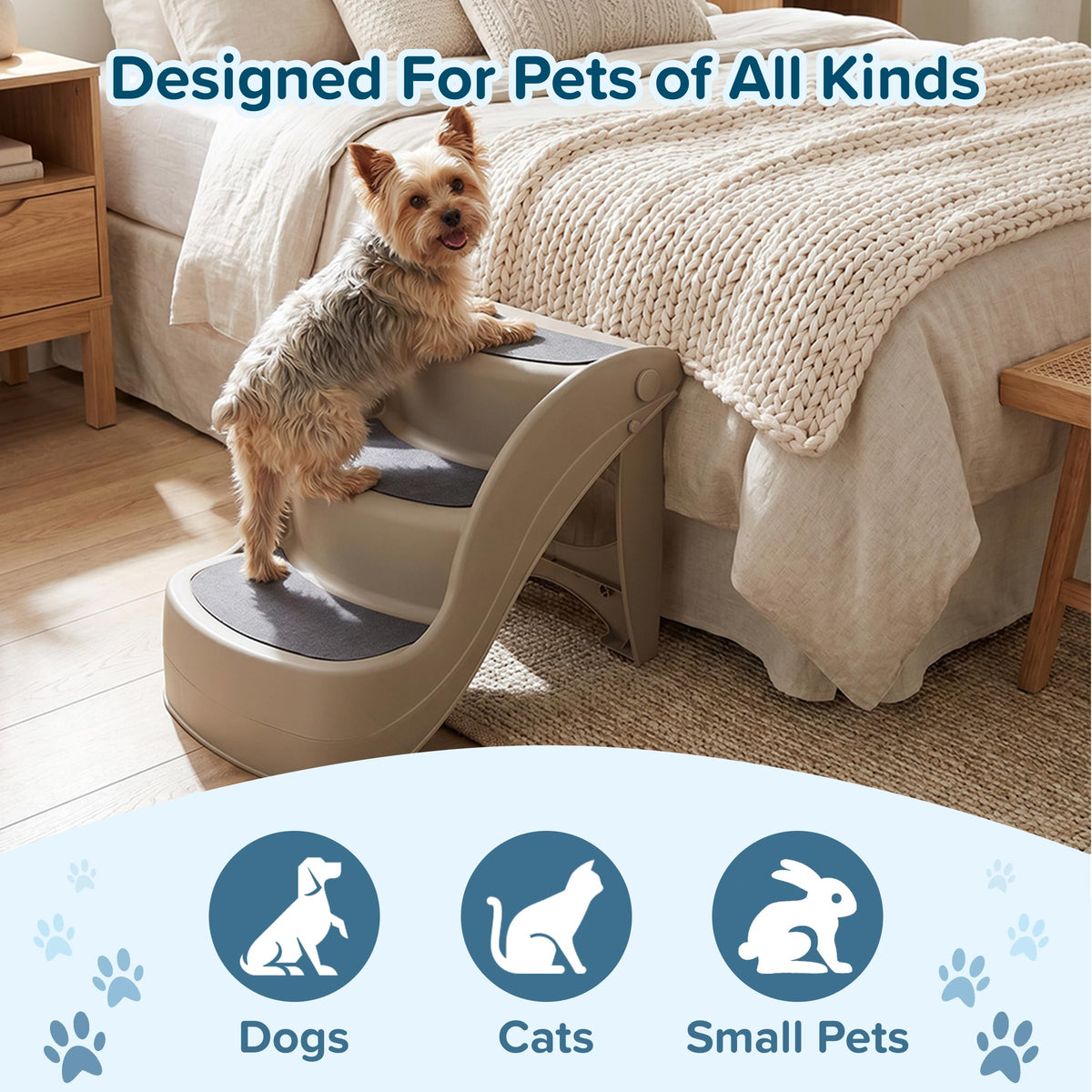 3-Step Dog Stairs with Safety Locking Pins U85575