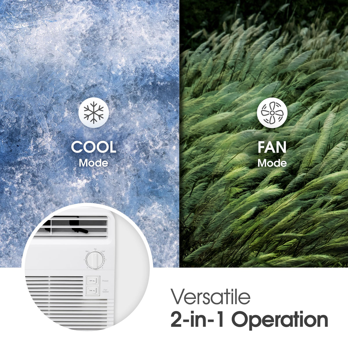 5000 BTU White Window Air Conditioner Z83037