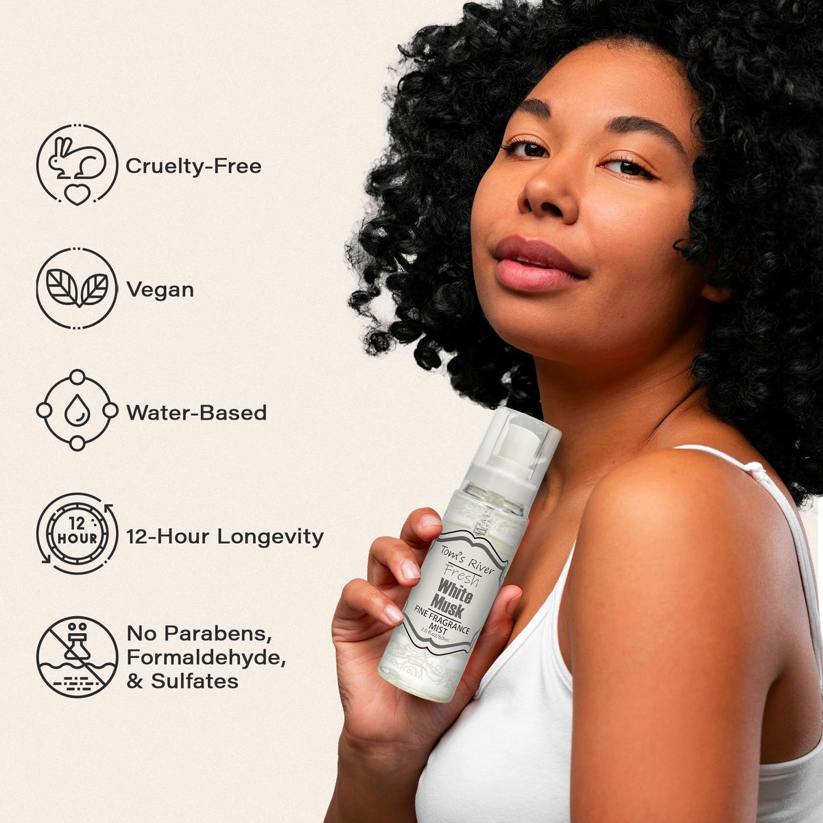 White Musk Scented Body & Hair Mist Pack of 3 2 fl oz Y2191