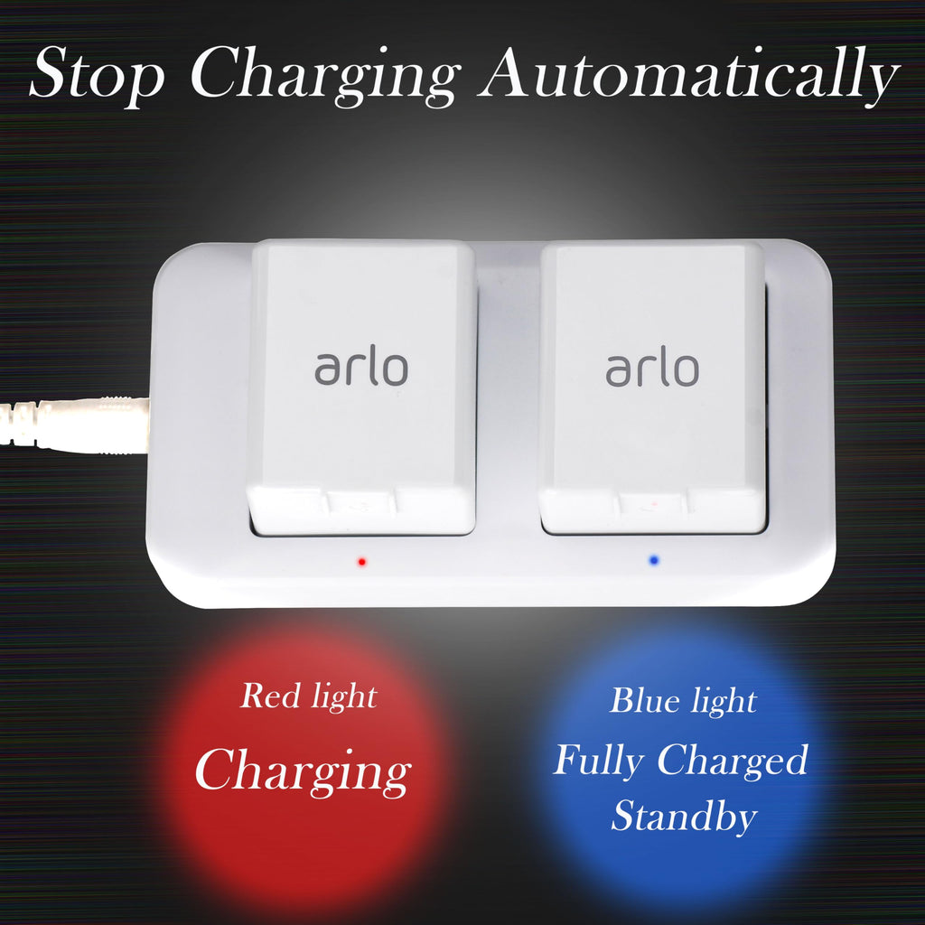 White Dual Slot Camera Battery Charger A849