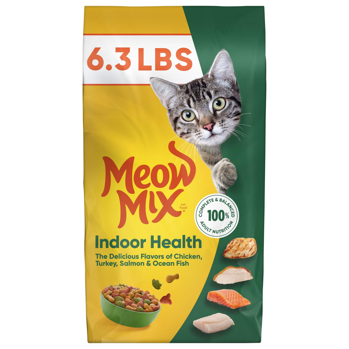 Indoor Health Dry Cat Food 6.3 Pound Bag H575353