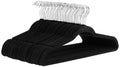 Slim Velvet Non-Slip Suit Hangers, Black, 50-Pack U624