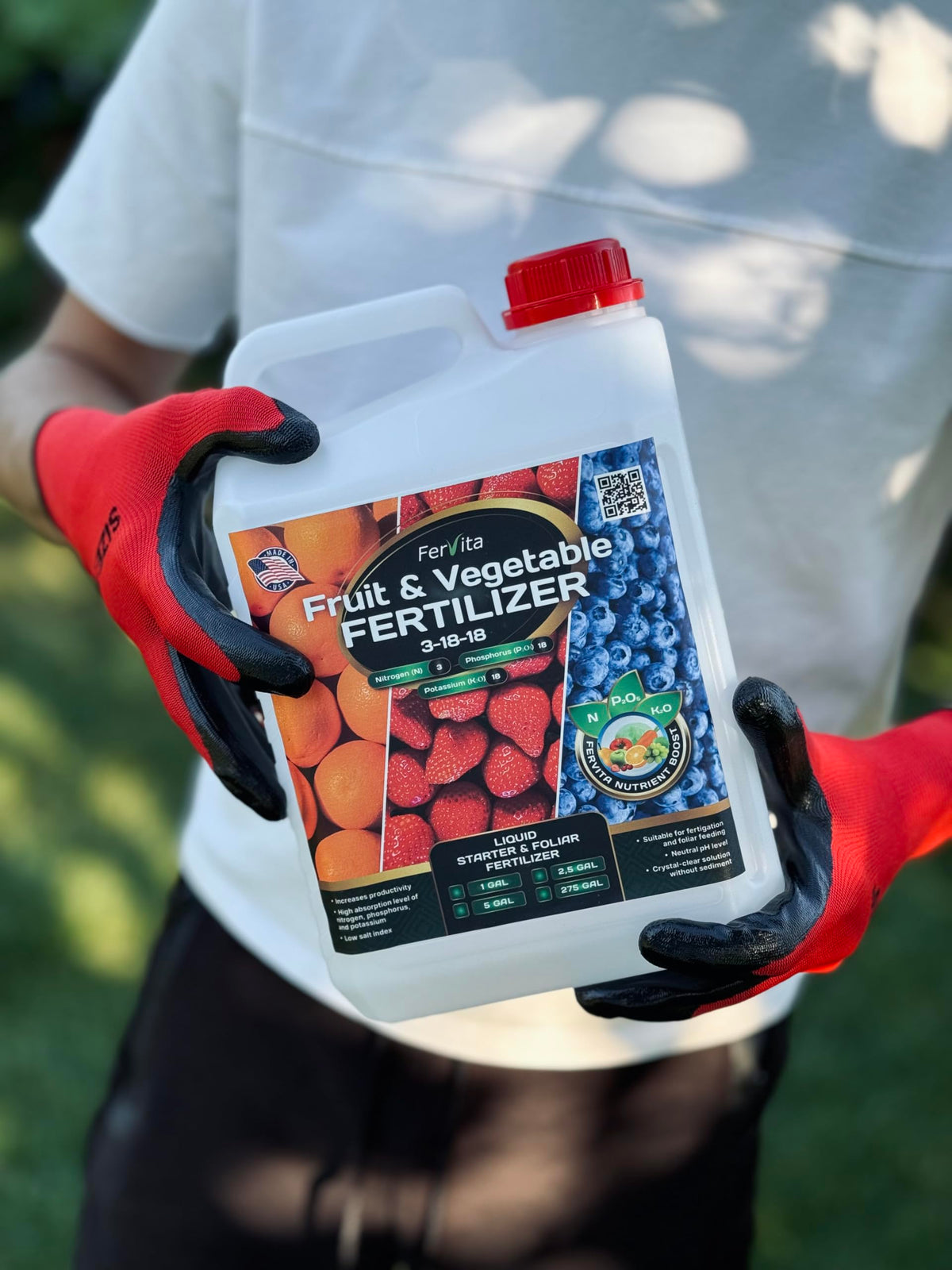 Liquid 3-18-18 Fertilizer for Vegetables, Fruits and Flowers 32oz W691