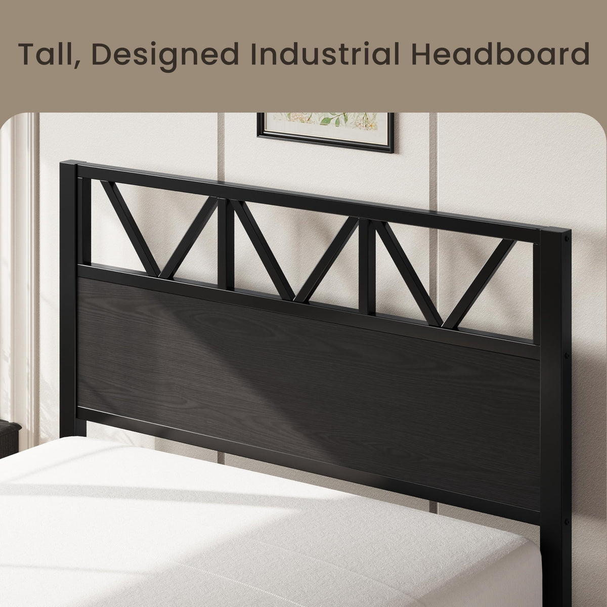 Twin XL Bed Frame with 2 Storage Drawers D124