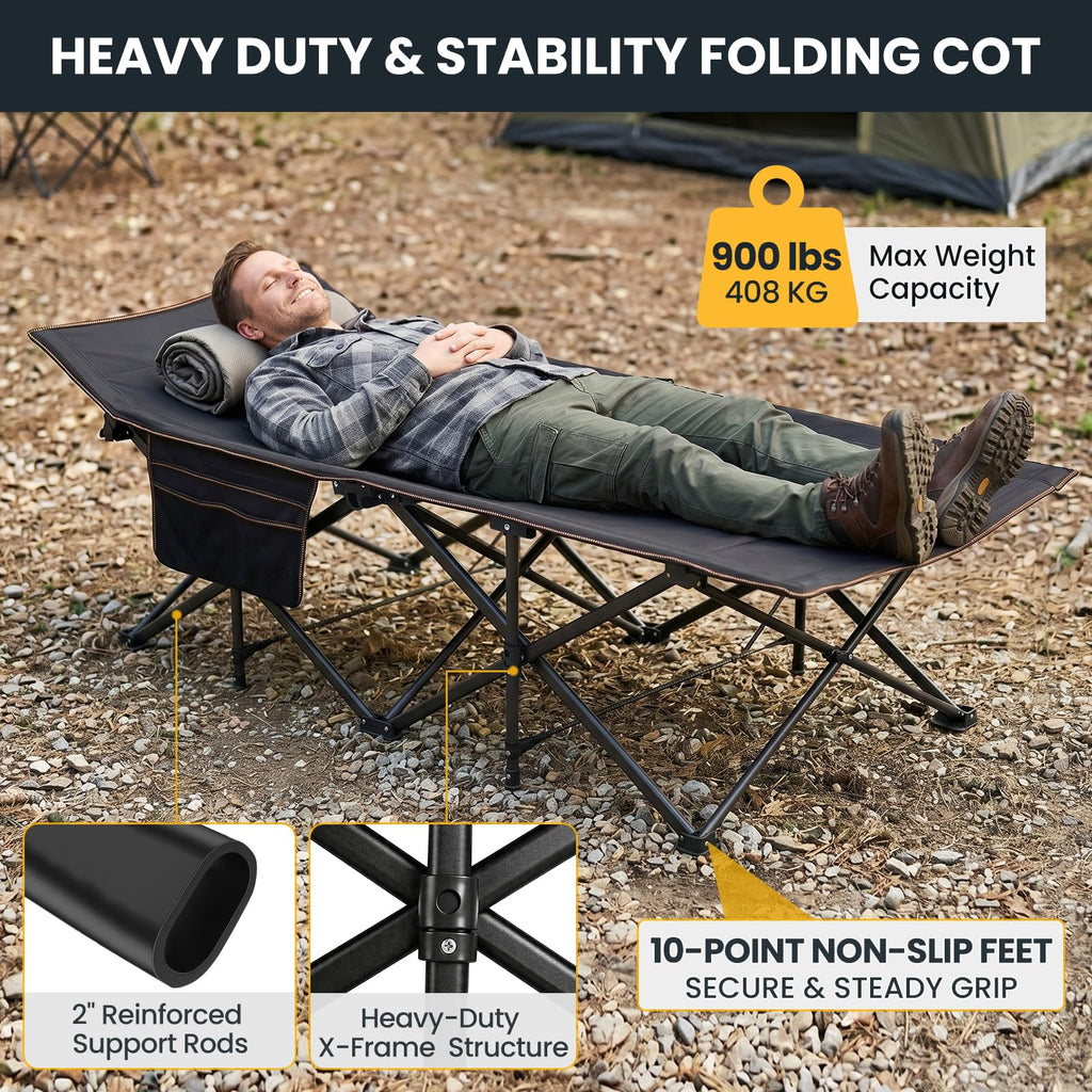 Oversized XXL Folding Camping Cot A12106