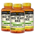 Red Yeast Rice Herbal Supplement 60 Capsules Pack of 3 J732515