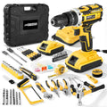 21V Cordless Drill Driver Kit with 2 Batteries & Charger U578966