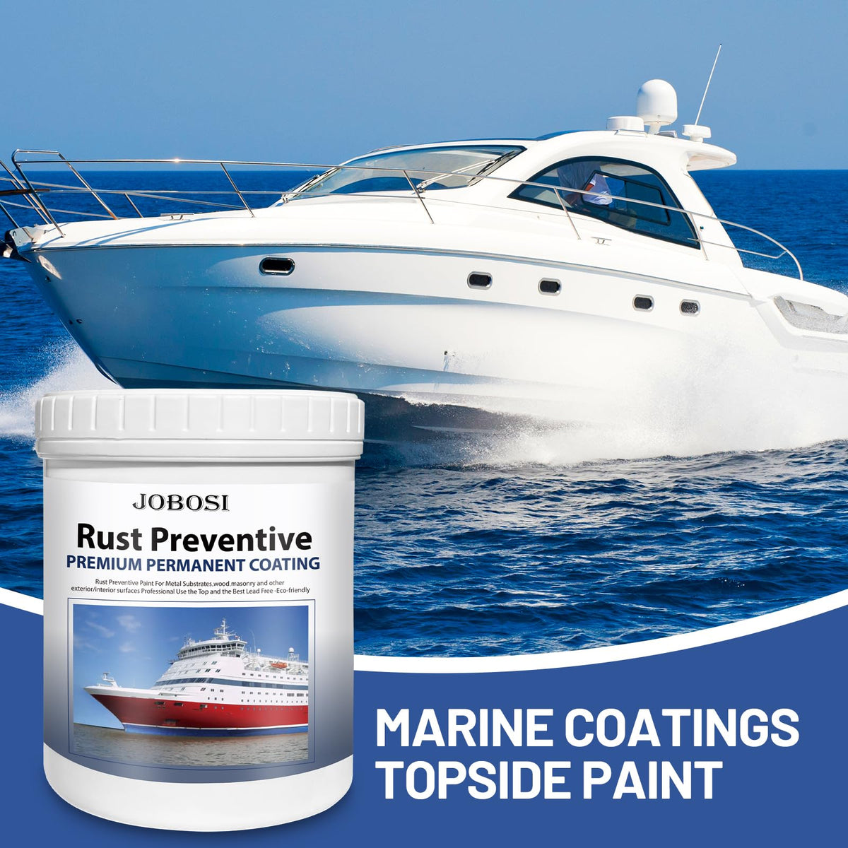 White Marine-Grade Water-Based Rust Preventative Paint 32 FL Oz W7189