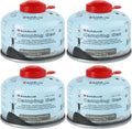 Isobutane Propane Camping Fuel Canister 3.53oz 4 Packs A1984