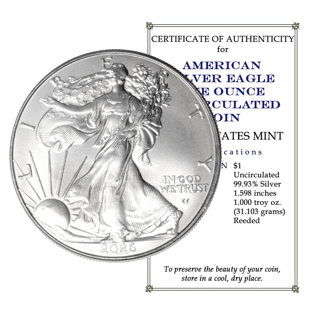 1 oz Silver Eagle Uncirculated M55361