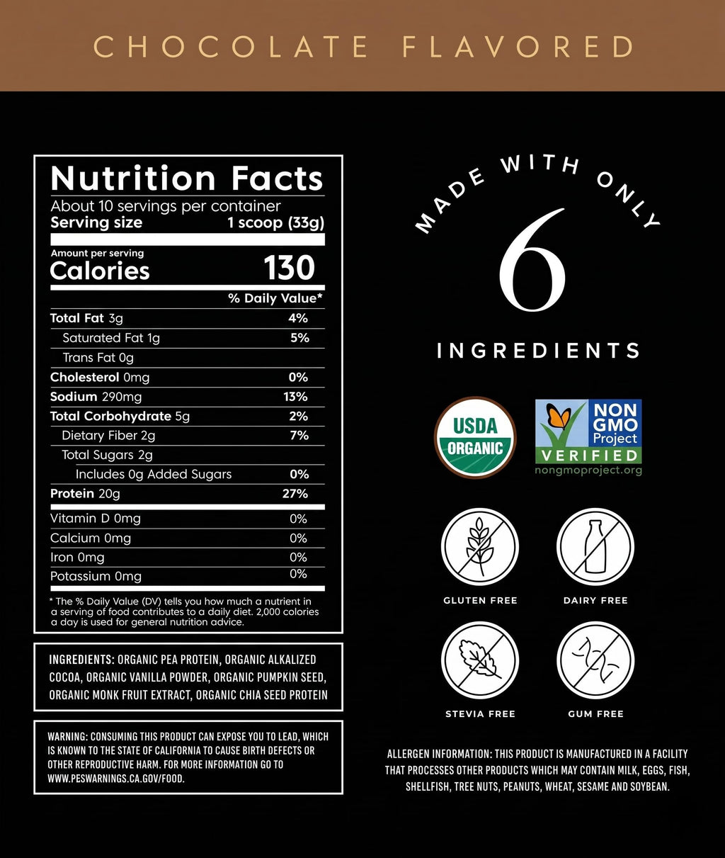 Organic Plant Based Protein Powder Vanilla 10 Servings I6897