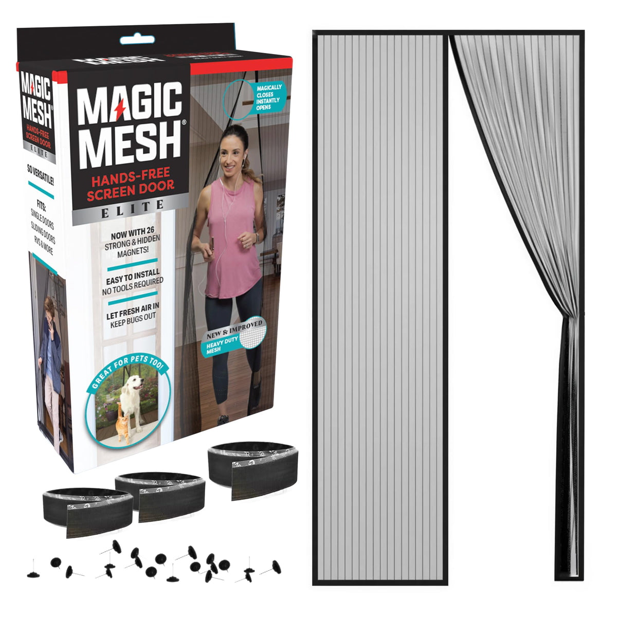 Magnetic Screen Door up to 39 x 83 Inches O943222