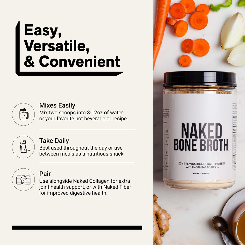 Beef Bone Broth Protein Powder 21G Protein 17G Collagen Unflavored M350006