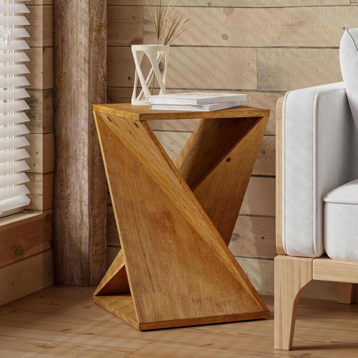 Rustic Farmhouse End Tables Set of 2 P2857