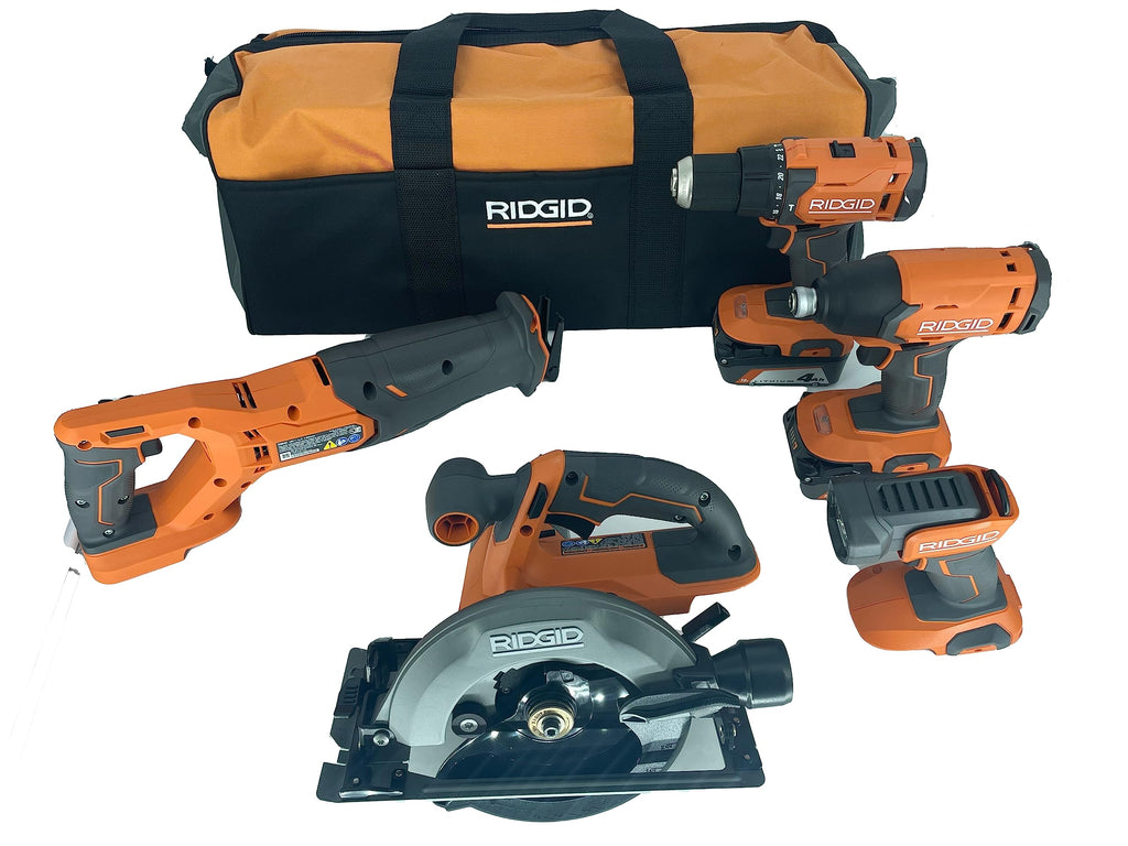 18V Lithium-Ion Cordless 5-Tool Kit with 4.0 Ah Batteries and Charger O599036