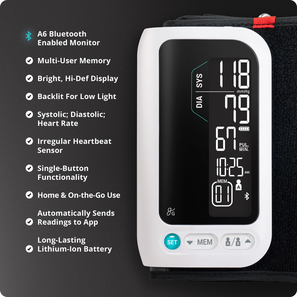 Bluetooth Blood Pressure Monitor with Upper Arm Cuff T48198