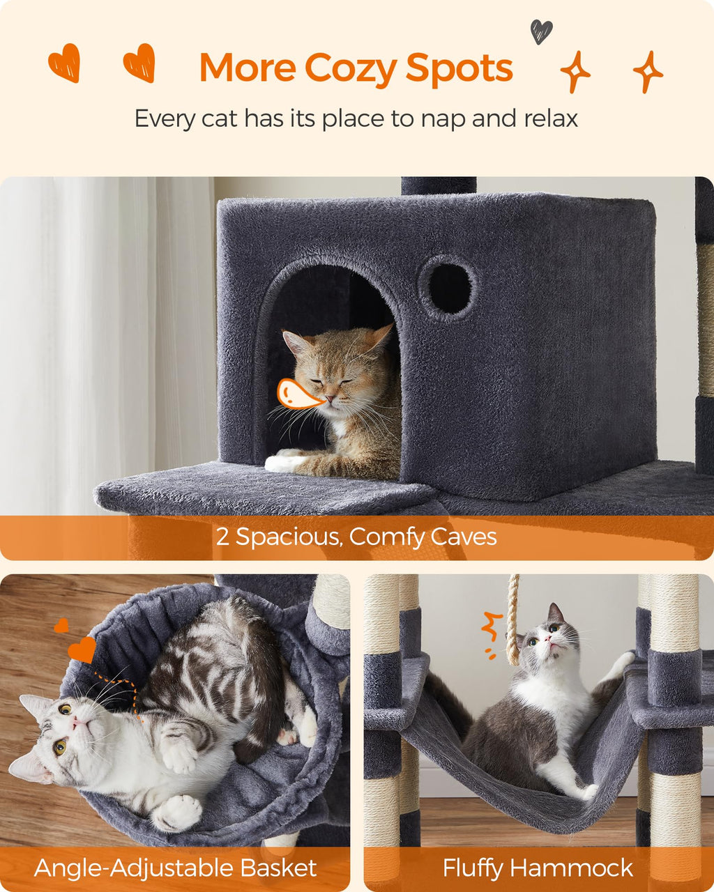 81.1-Inch Multi-Level Cat Tree T5889
