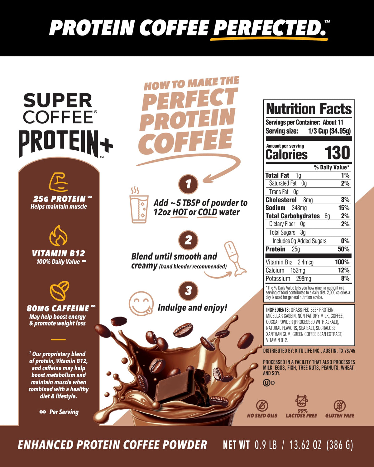 Instant Coffee Mocha 25g Protein 14oz M863