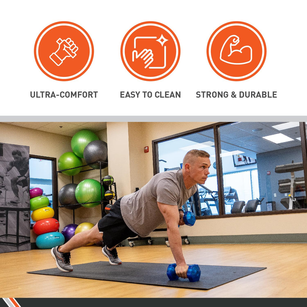Urethane Aerobic Dumbbells Pair A92758