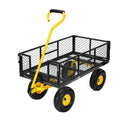 Heavy Duty 4.5 Cu Ft Mesh Steel Garden Cart J514