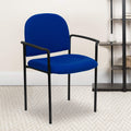 Navy Fabric Stackable Steel Side Chair M700