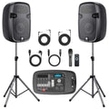 10" 600W Powered PA System with 8-Channel Mixer B668627
