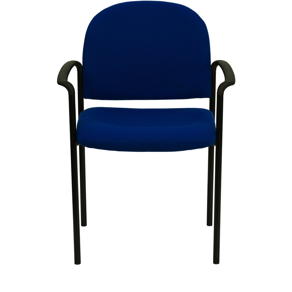 Navy Fabric Stackable Steel Side Chair M700