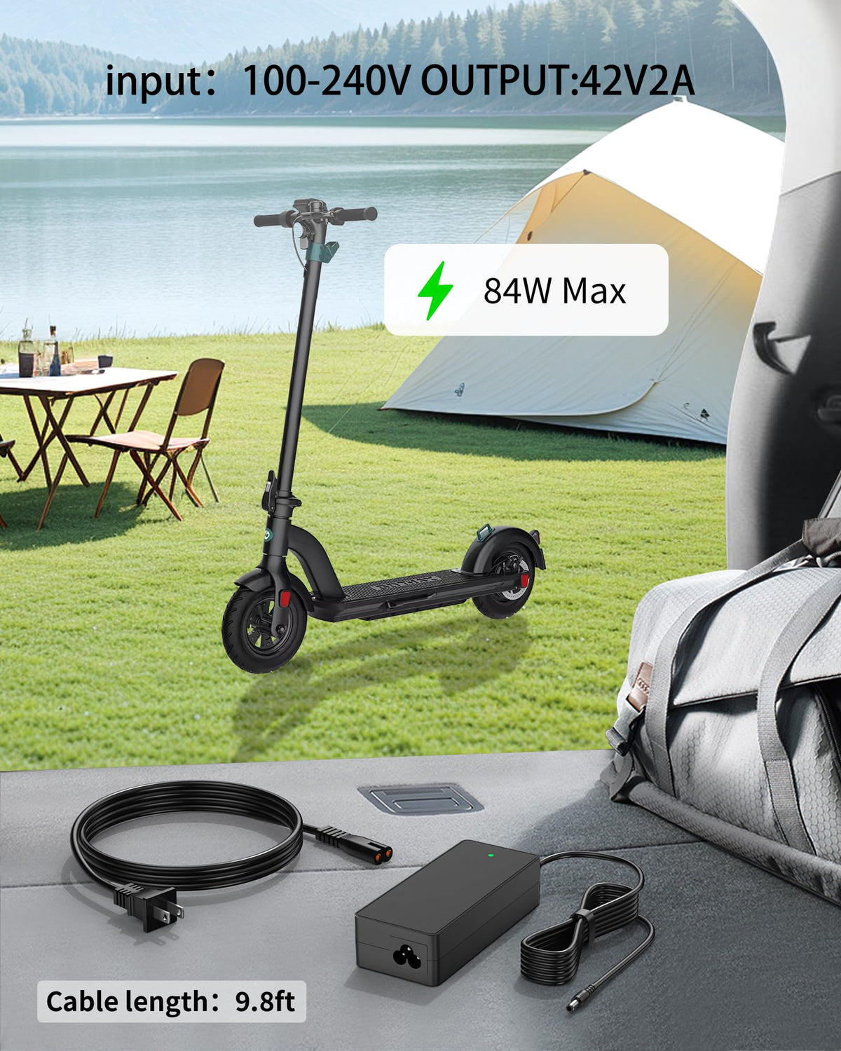 42V 2A Electric Scooter Charger Z8390