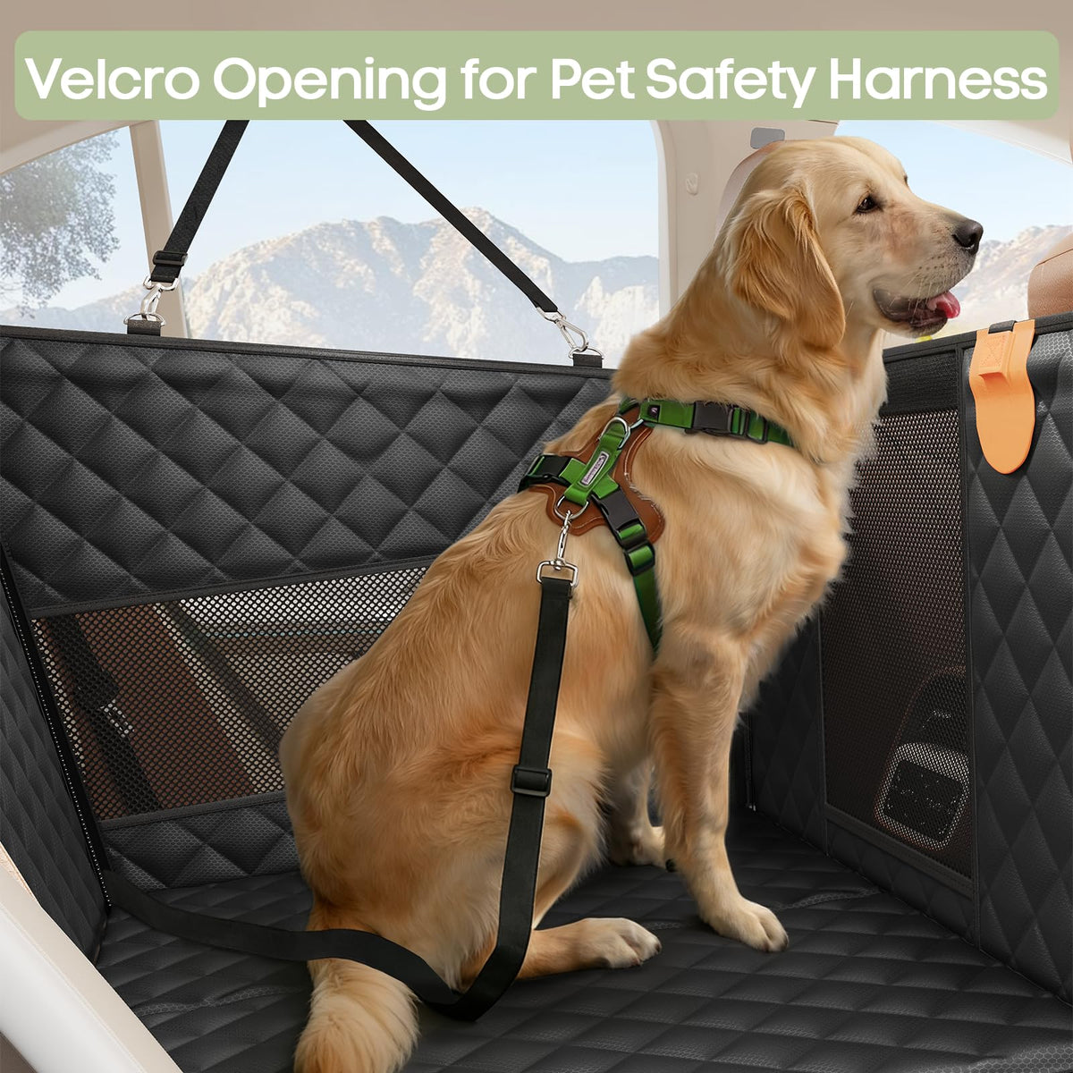 Dog Car Seat with Hard Bottom Z2424
