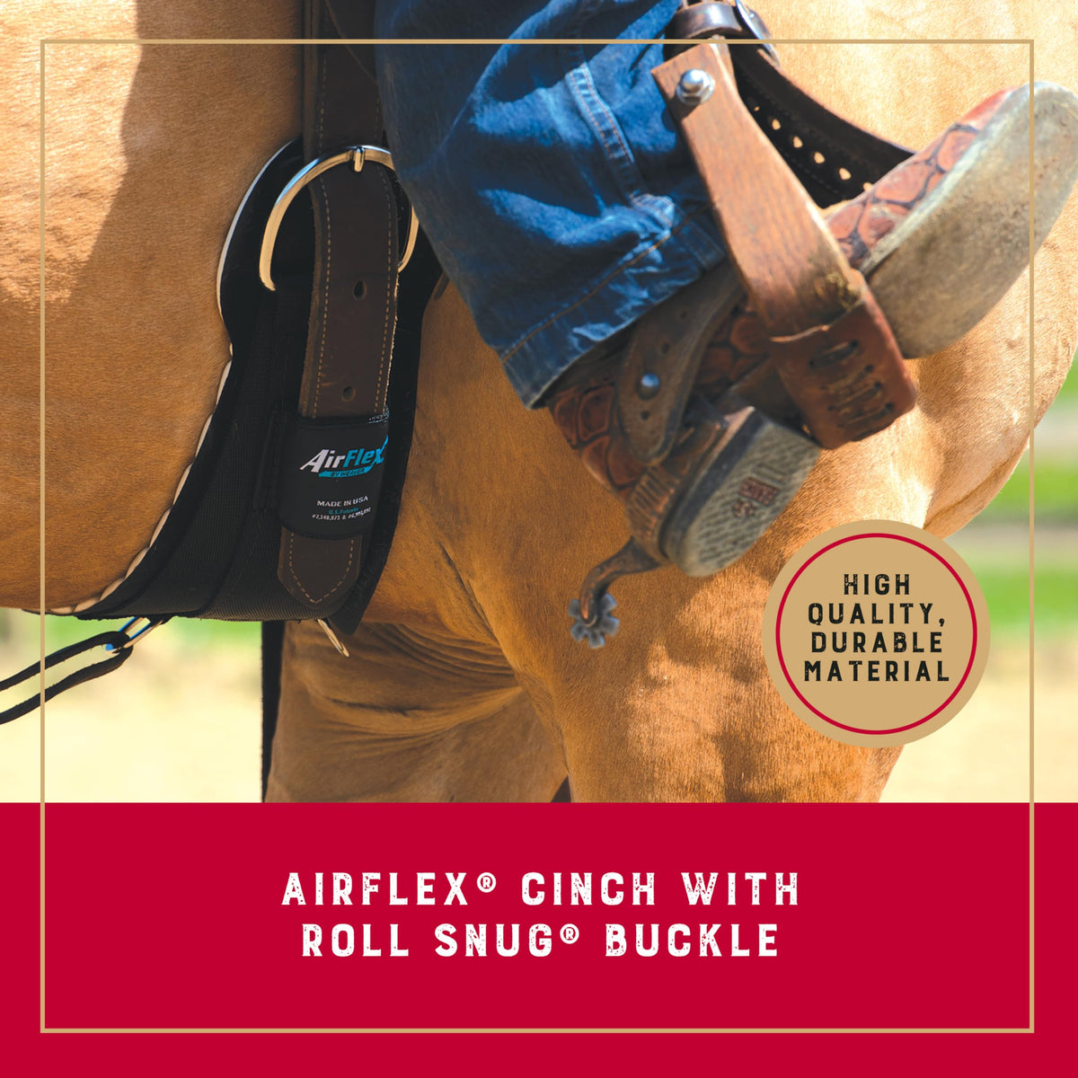 30" Anti-Slip Nylon Horse Cinch N32727