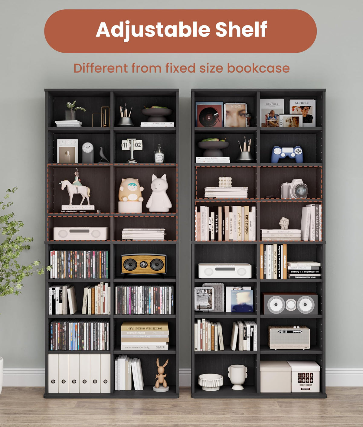 16-Shelf DVD Storage Rack G544