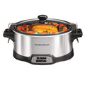 Programmable 6 Quart Slow Cooker with Travel Lid Lock P23452