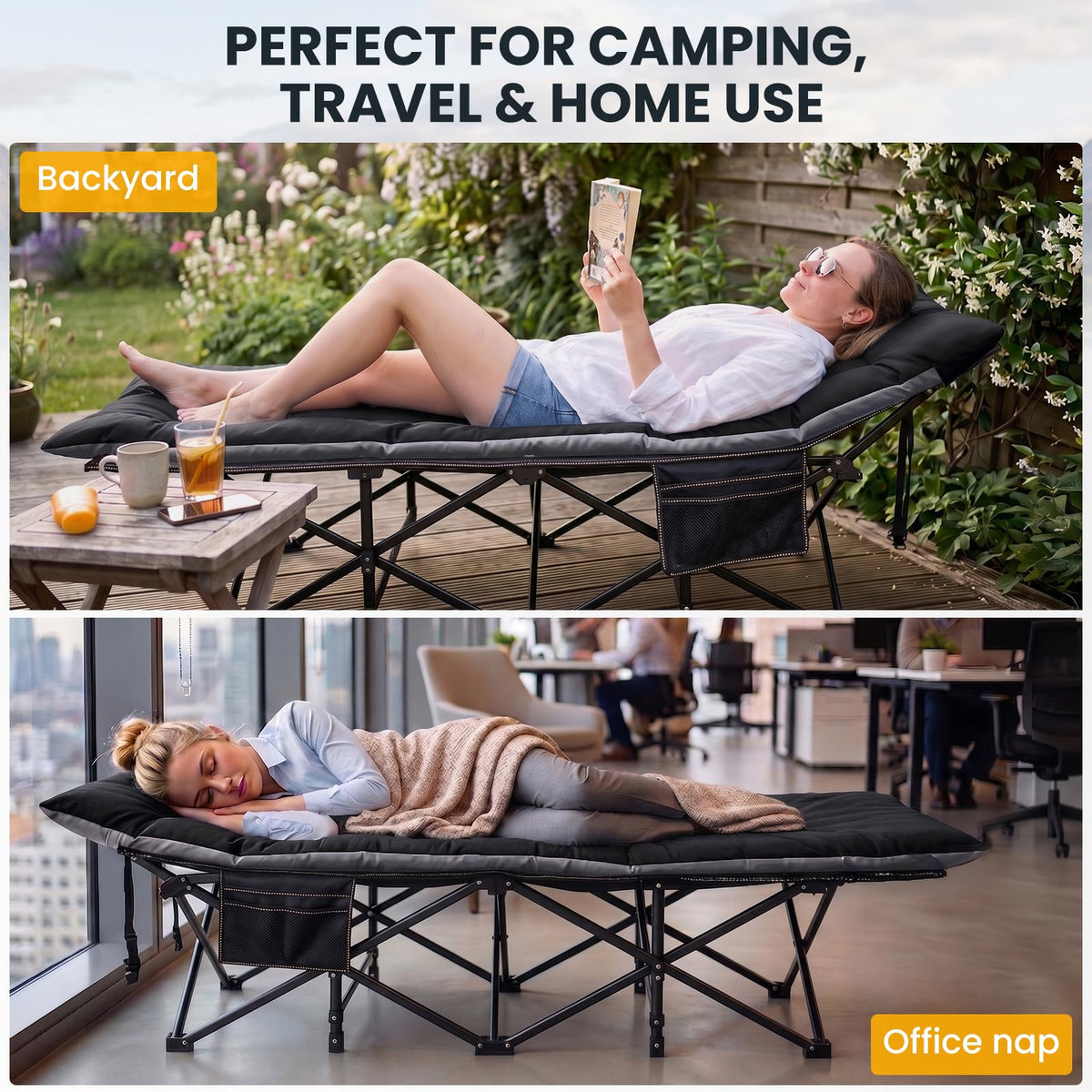 Oversized XXL Folding Camping Cot A12106