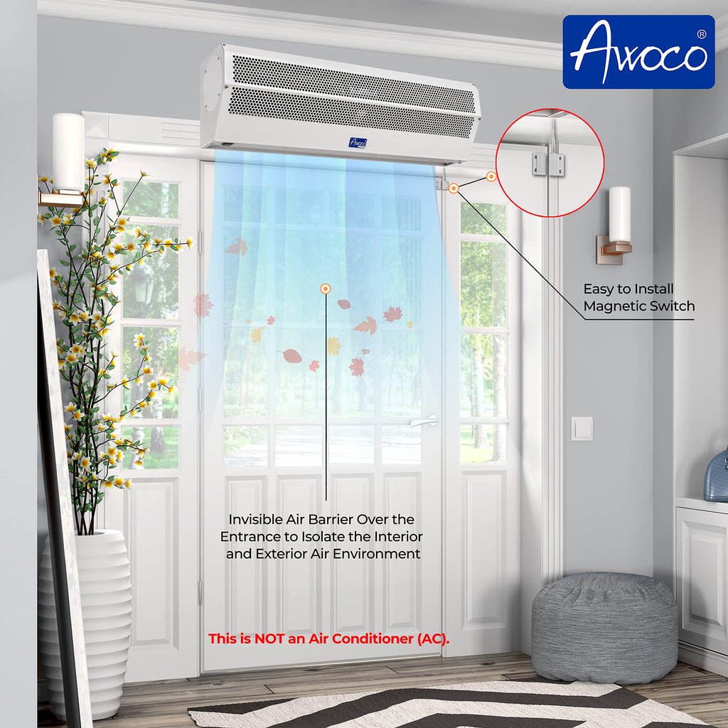 42" 2 Speeds 1350CFM Indoor Air Curtain I9329