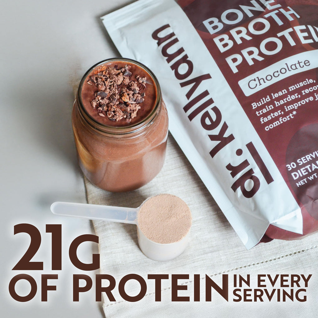 Chocolate Bone Broth Protein Powder 30 Servings V136126