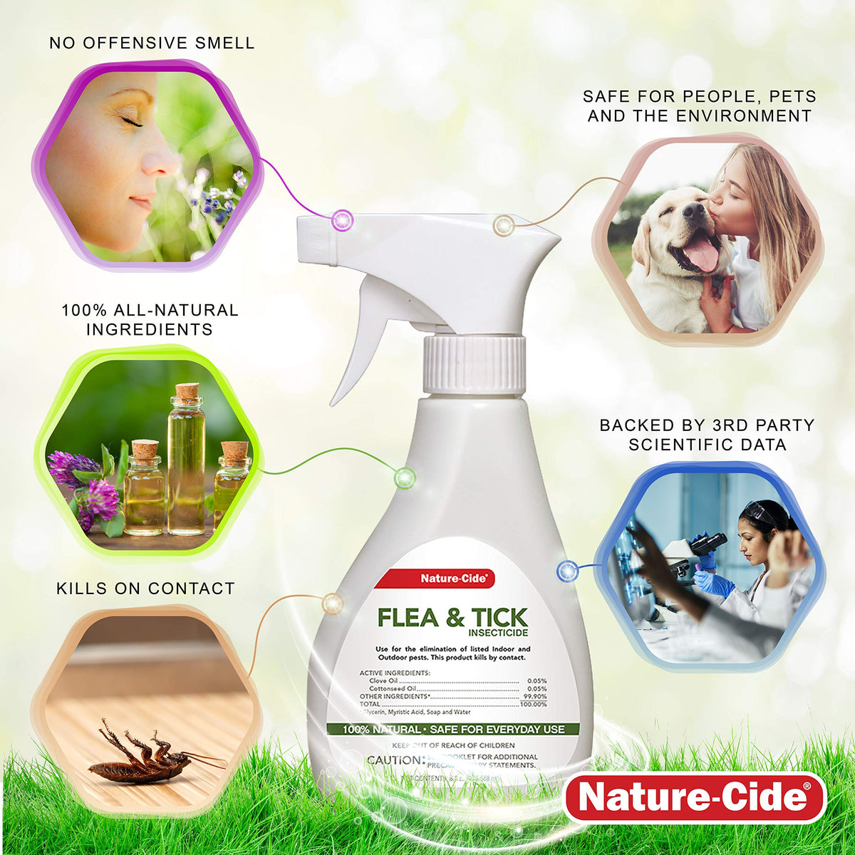All Natural Flea and Tick Spray 8 oz J5724