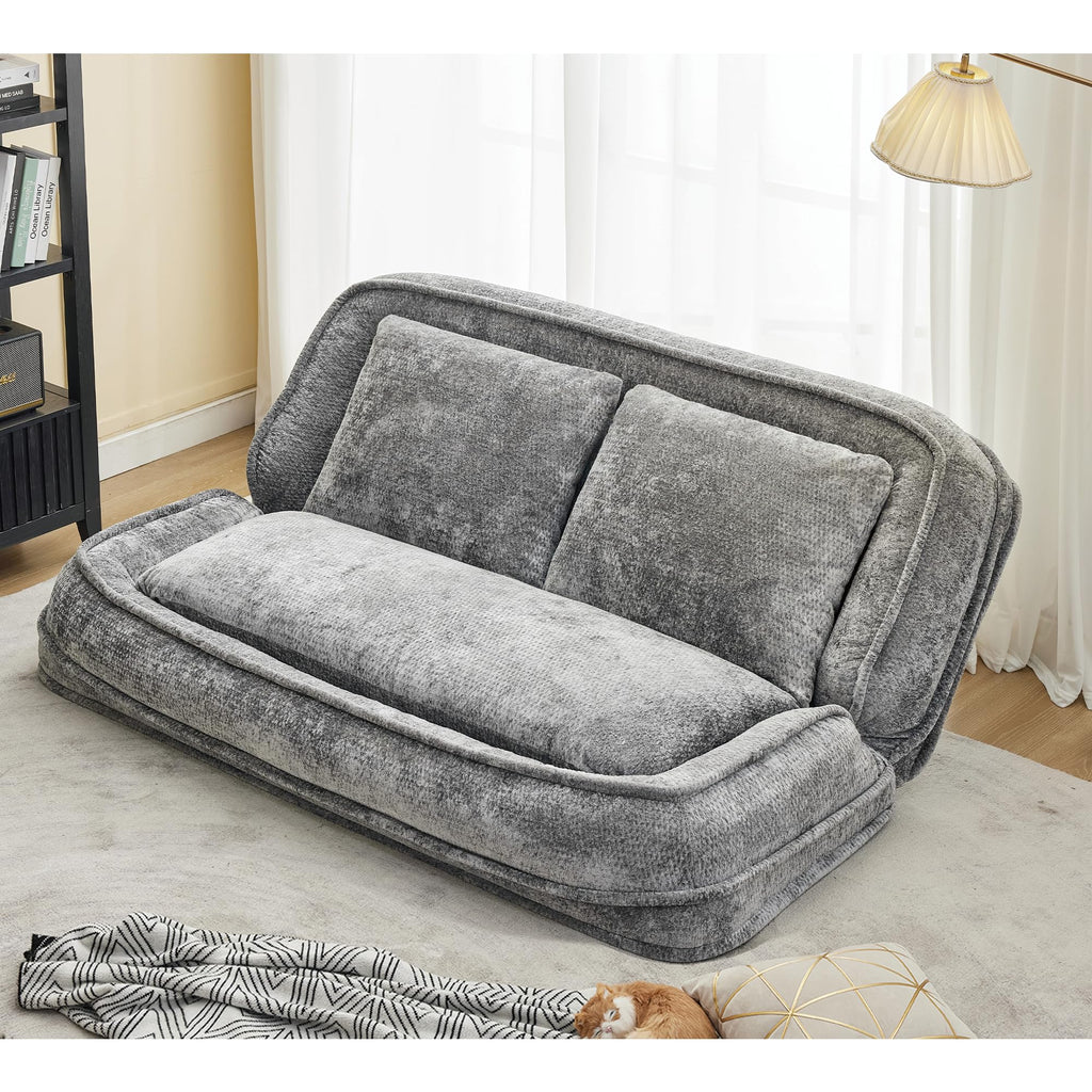 Oversized Convertible Floor Sofa Bed with 3 Pillows X423